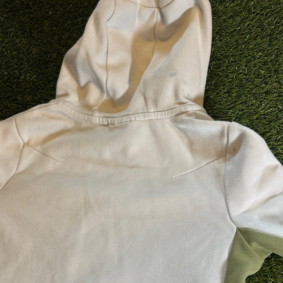 Nike Kids Olive and White Tech Hoodie Jacket Raincoat - Picture 6 of 7